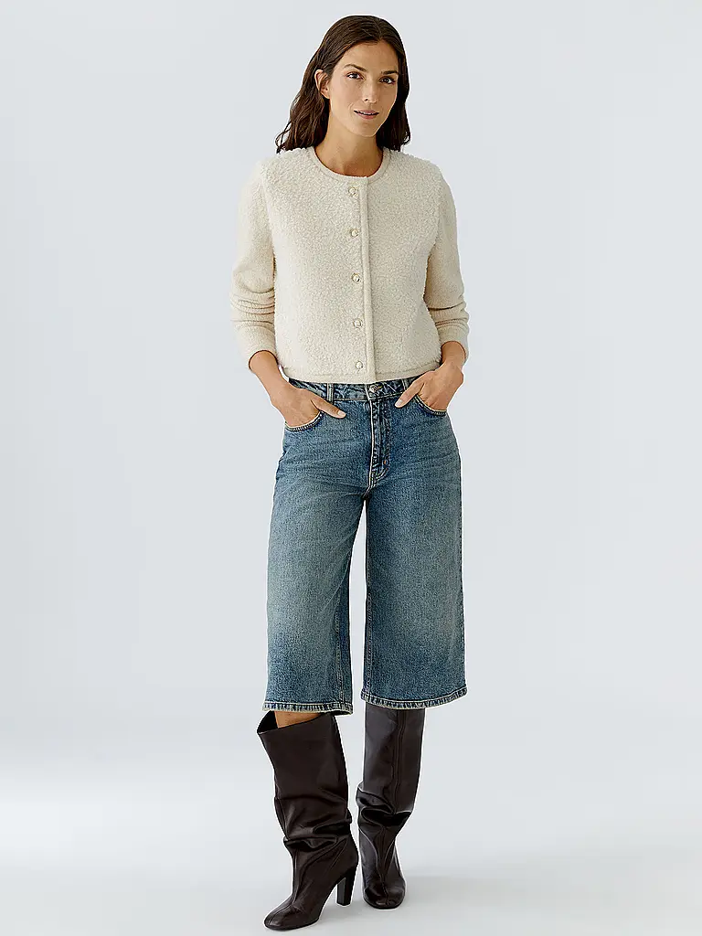 OUÍ | Strickjacke | creme