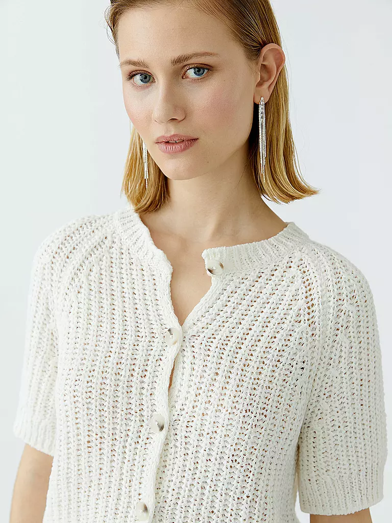 OUÍ | Strickjacke | weiss