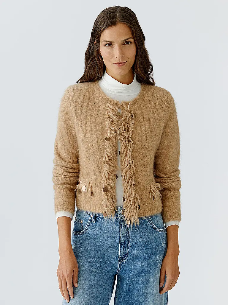 OUÍ | Strickjacke | Beige