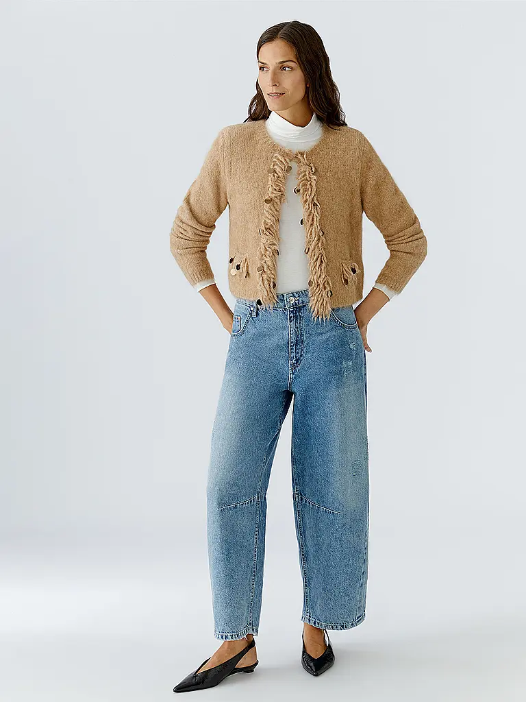 OUÍ | Strickjacke | Beige