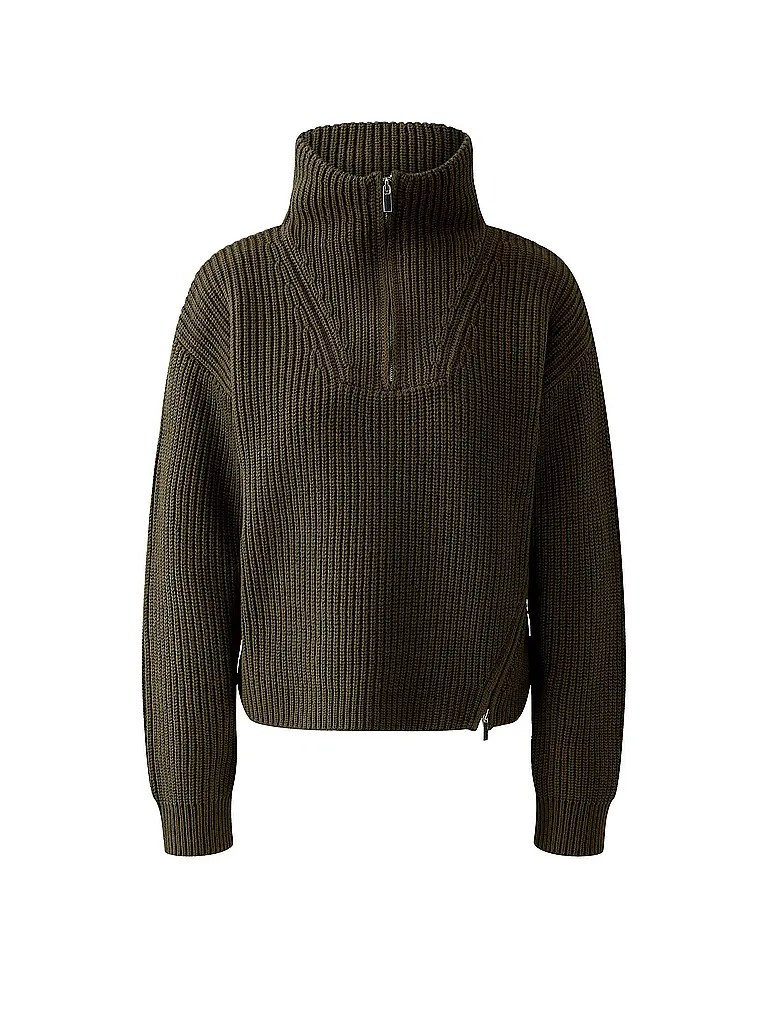 OUÍ | Troyer Pullover  | olive