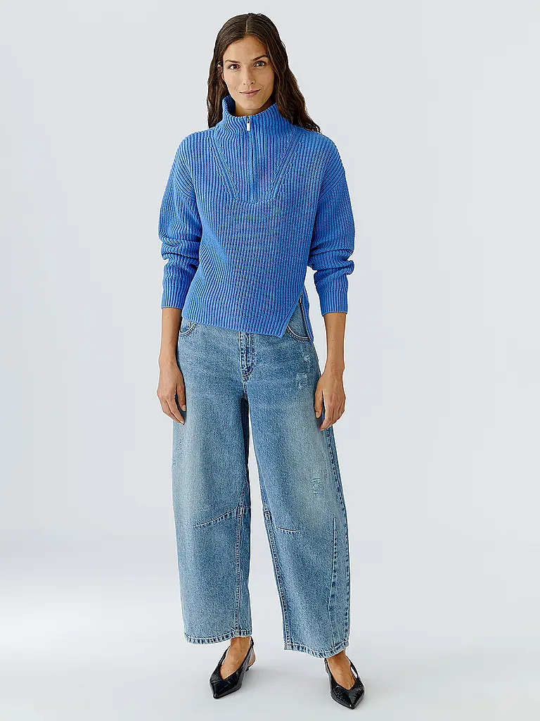 OUÍ | Troyer Pullover  | blau