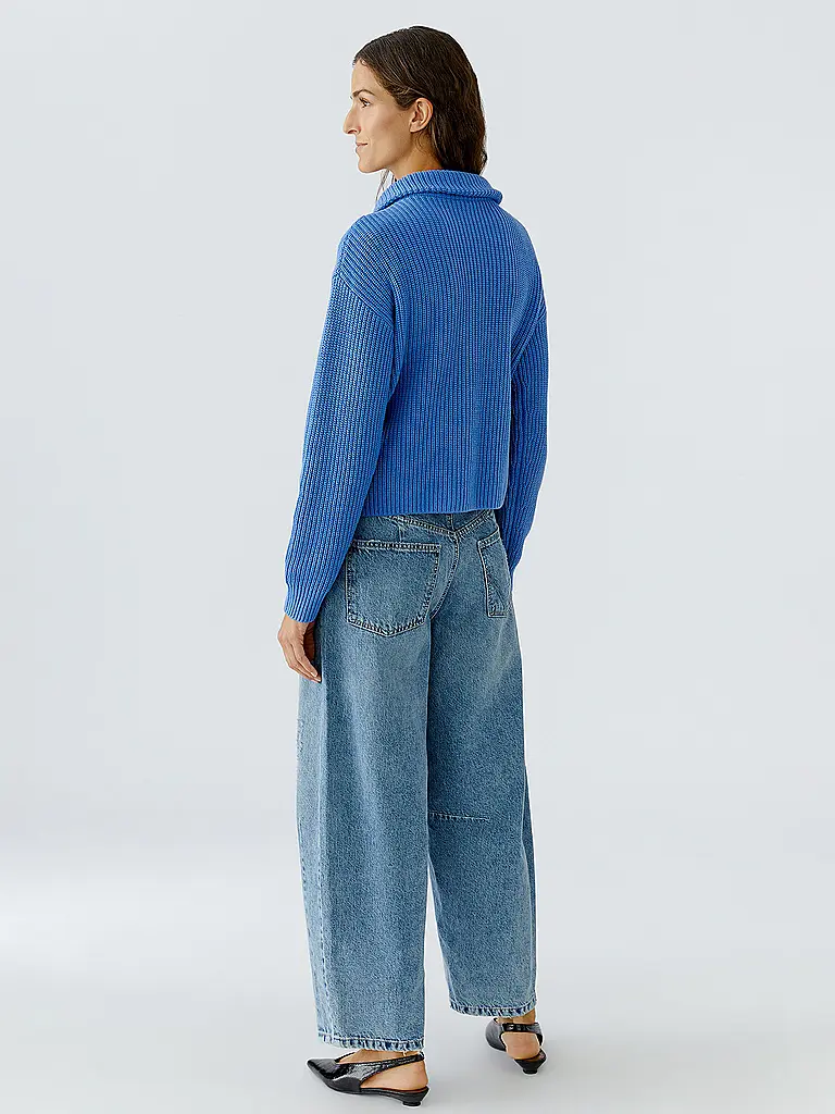 OUÍ | Troyer Pullover  | blau