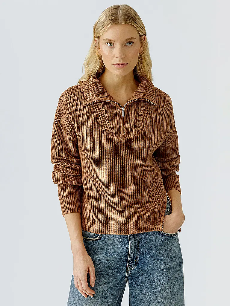 OUÍ | Troyer Pullover  | camel