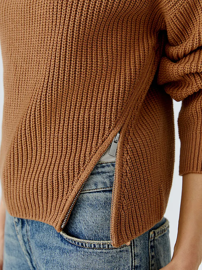 OUÍ | Troyer Pullover  | camel