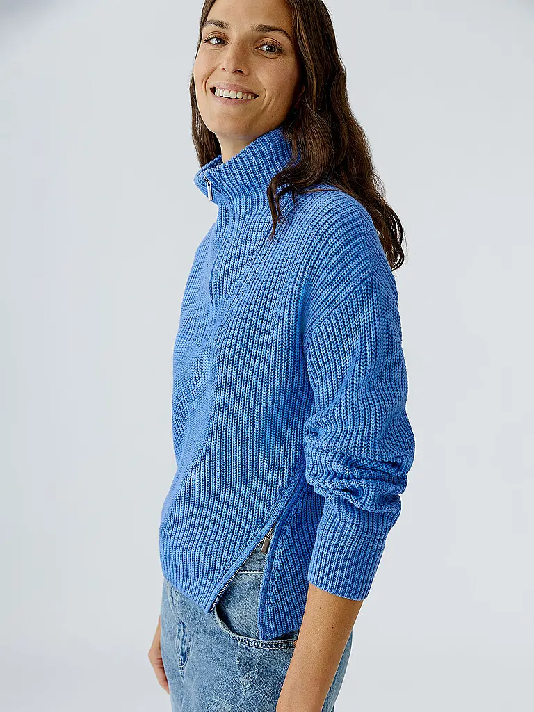 OUÍ | Troyer Pullover  | blau