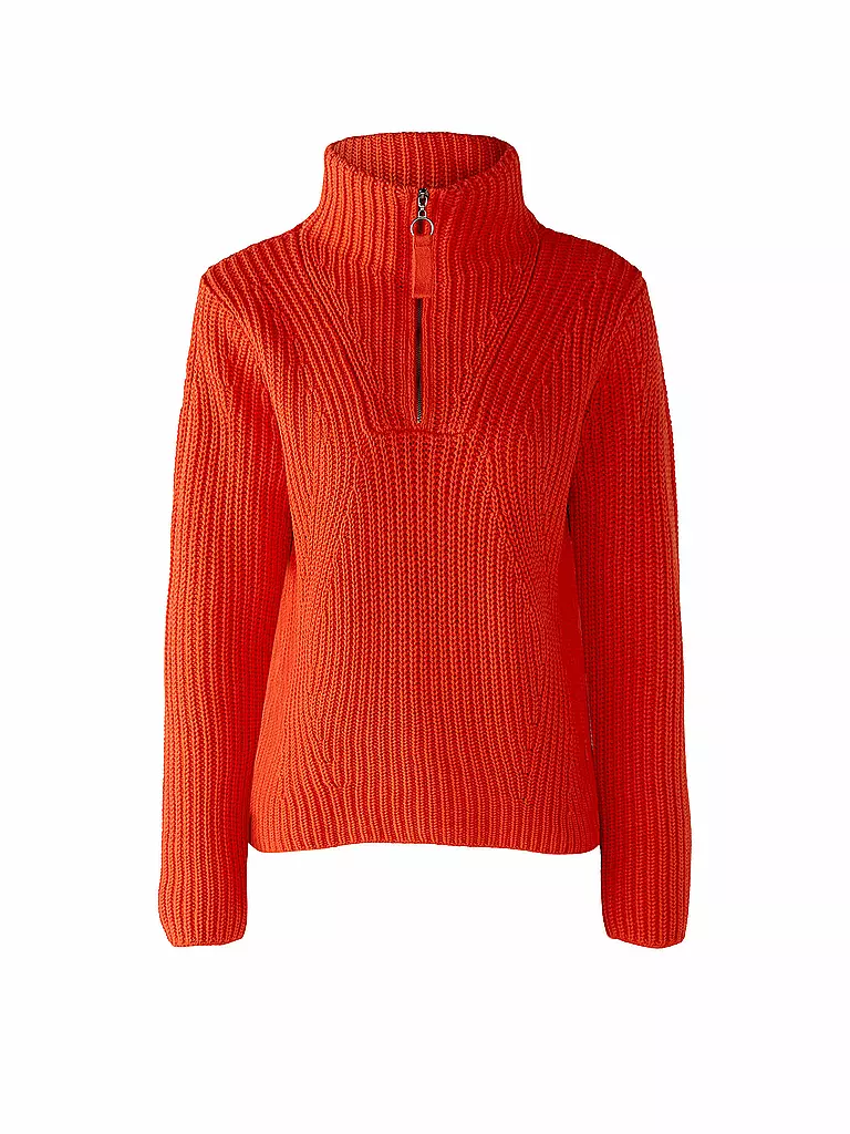 OUÍ | Troyer Pullover | rot