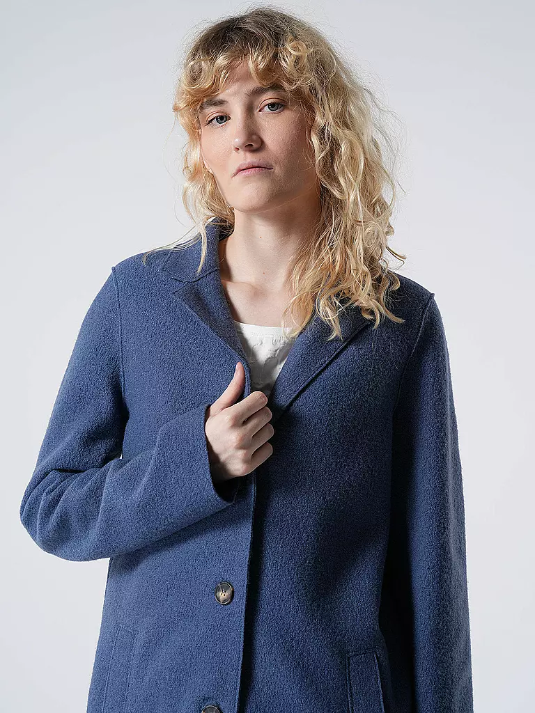 OUÍ | Wollmantel | blau