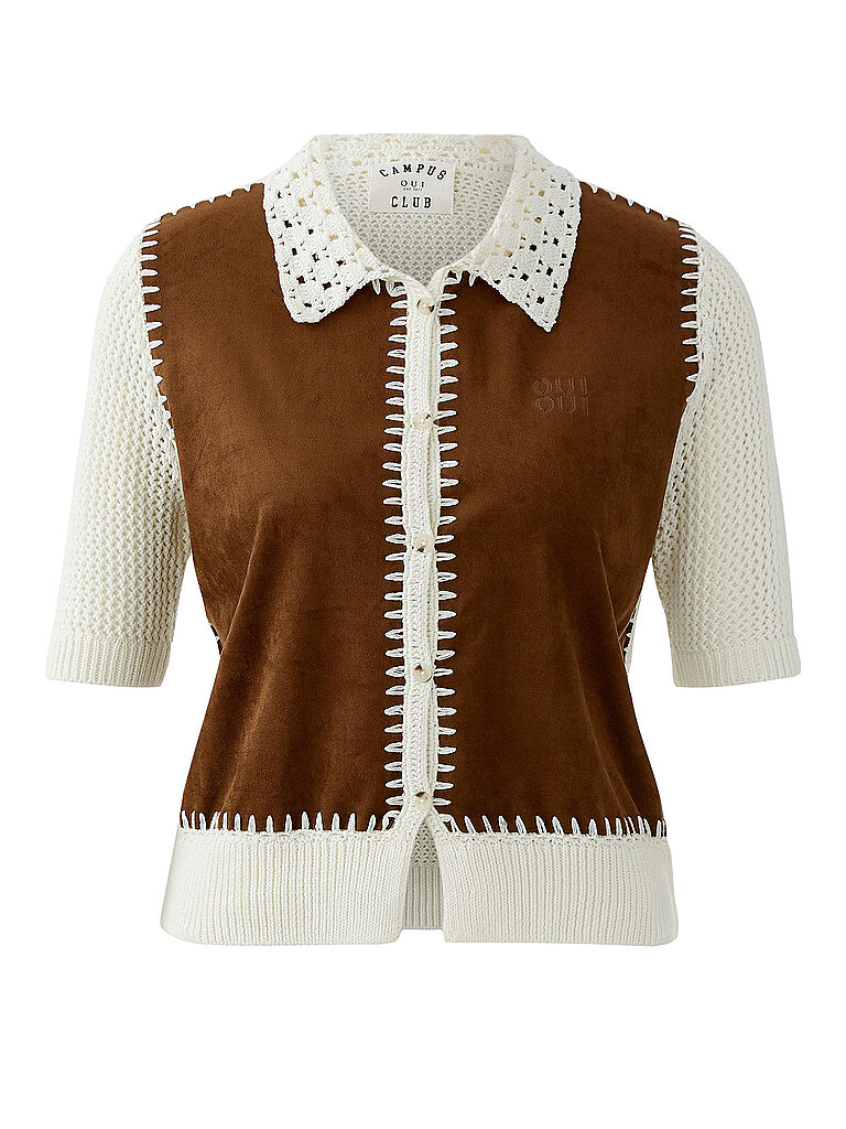 OUÍ Strickjacke weiss | 42