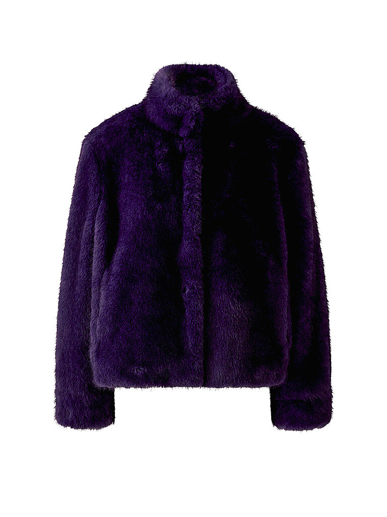OUÍ Jacke in Felloptik lila | 42
