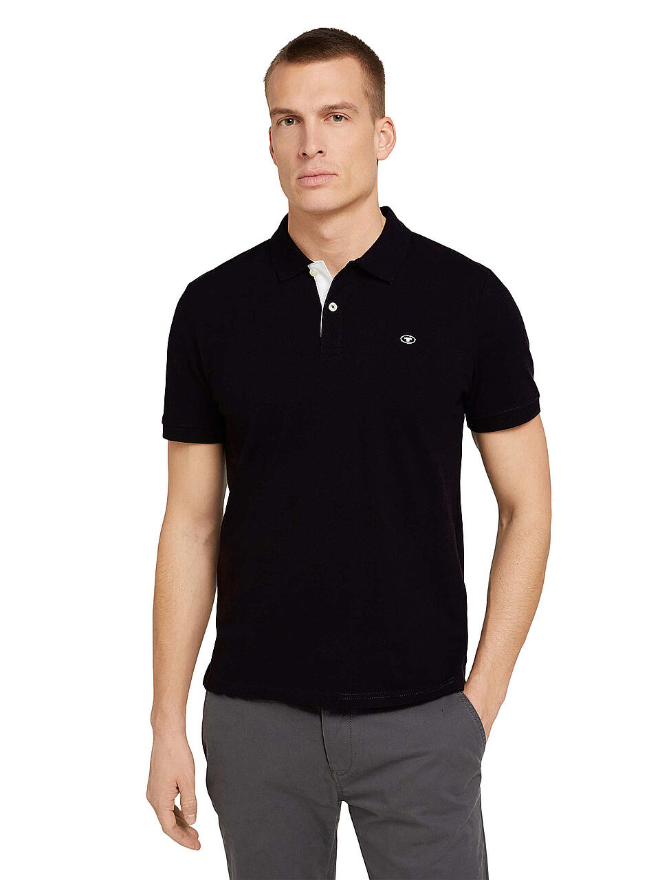 TOM TAILOR | Poloshirt | schwarz