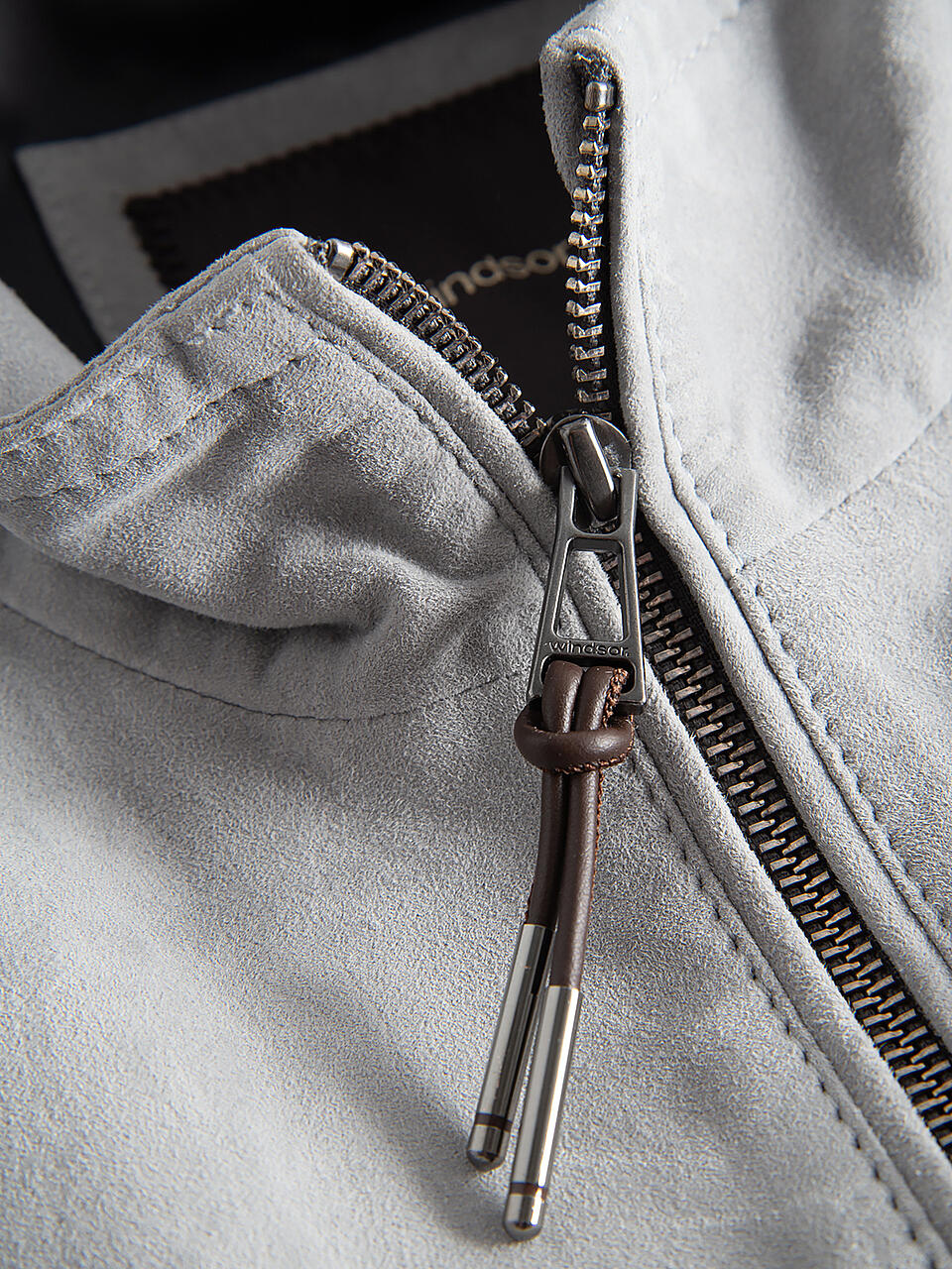 WINDSOR | Lederjacke GIANO | grau