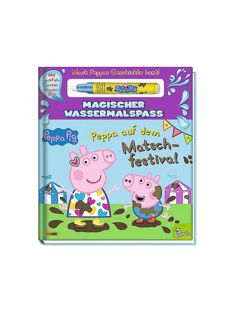 PANINI VERLAG | Buch - Peppa Pig - Peppa auf dem Matschfestival - Magischer Wassermalspaß | keine Farbe