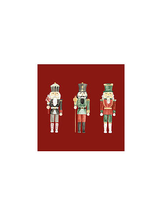 PAPER-PRODUCTS | Weihnachts Lunch-Servietten 33x33cm NUTCRACKERS Red