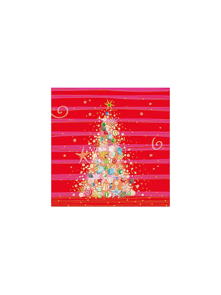 PAPER-PRODUCTS | Weihnachts-Servietten 33x33cm  | rot
