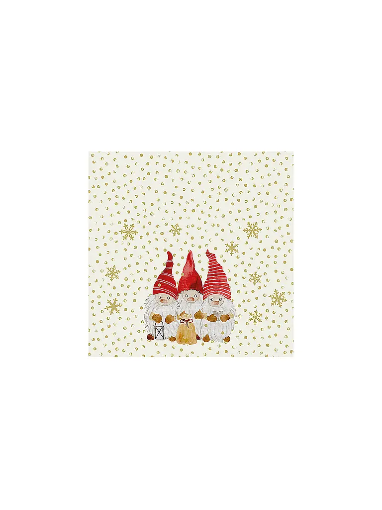 PAPER-PRODUCTS | Weihnachts-Servietten 33x33cm  | Creme