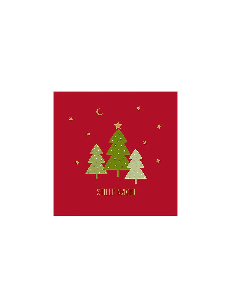 PAPER-PRODUCTS | Weihnachts-Servietten 33x33cm  | dunkelrot
