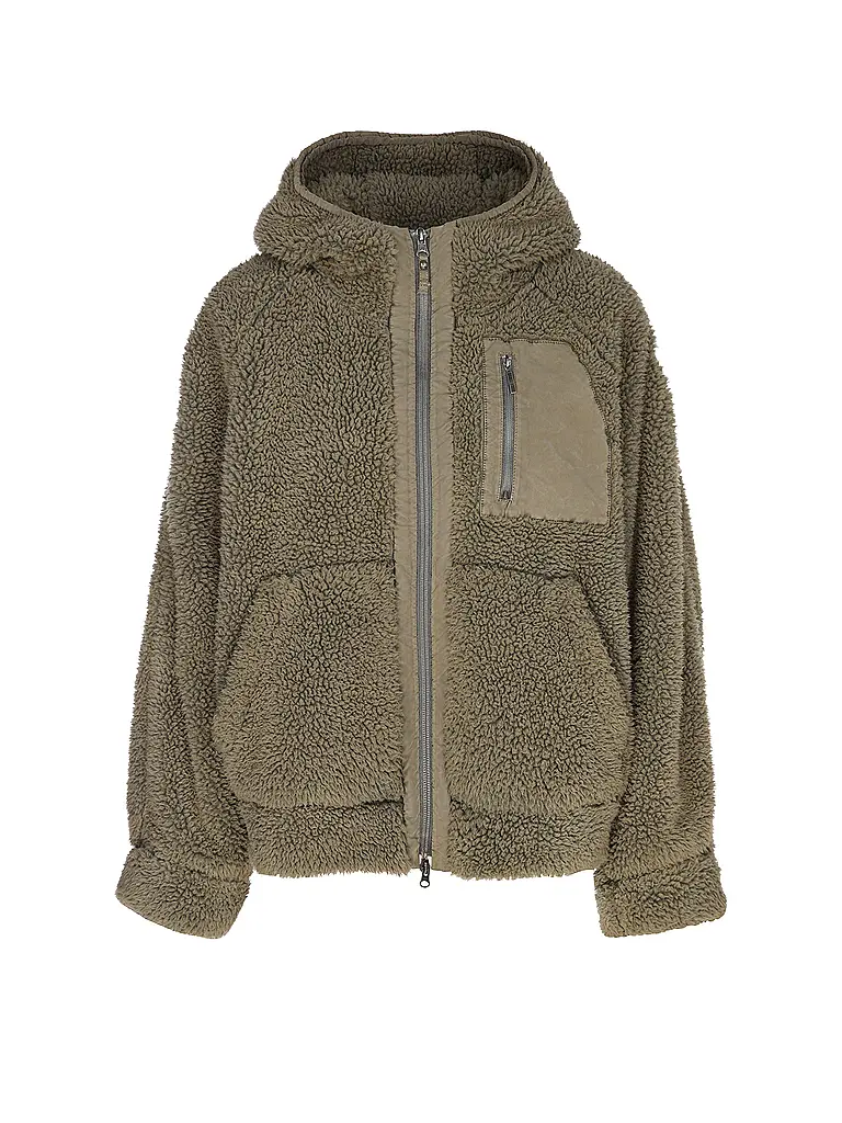 PARAJUMPERS | Sweatjacke in Felloptik CREAMY  | Olive