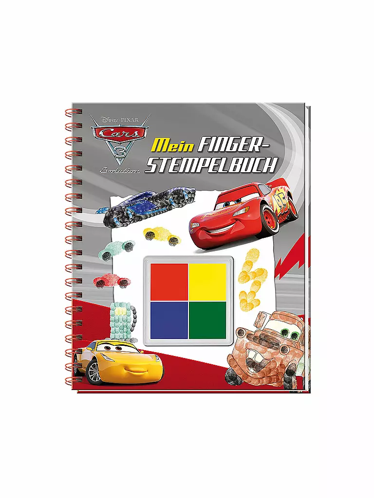 PARRAGON VERLAG | Buch - Walt Disney - Pixar Cars 3 Evolution - Mein Fingerstempelbuch | transparent