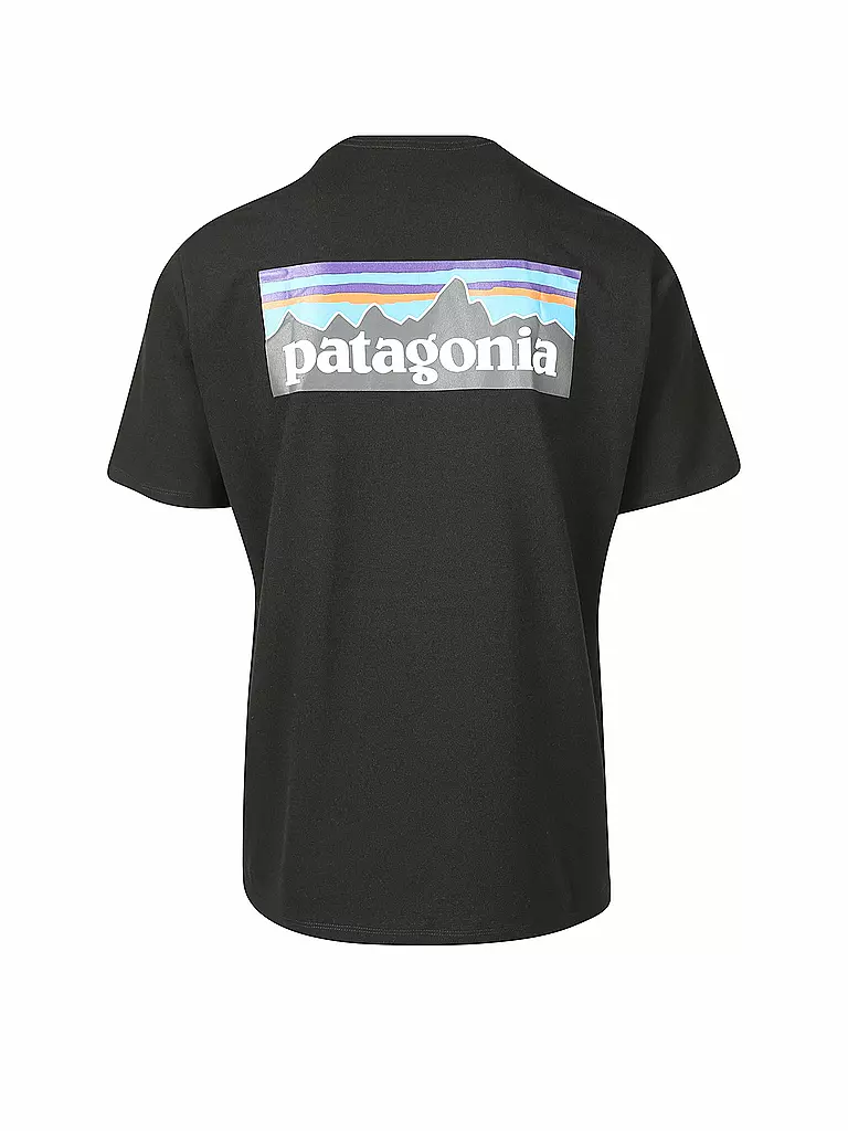 PATAGONIA | T Shirt Men's P-6 Logo Responsibili-Tee® | schwarz