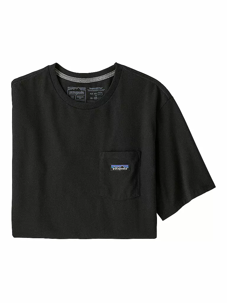 PATAGONIA | T-Shirt M'S P-6 LABEL POCKET RESPONSIBILI-TEE | schwarz