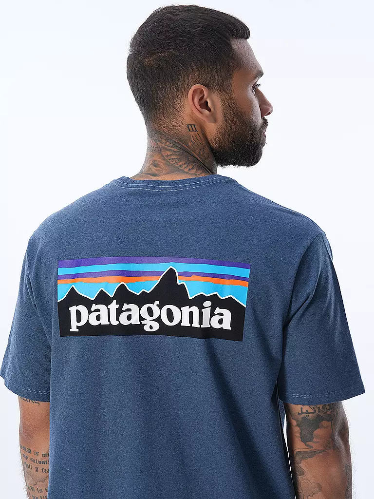 PATAGONIA | T-Shirt M'S P-6 LOGO RESPONSIBILI-TEE | blau