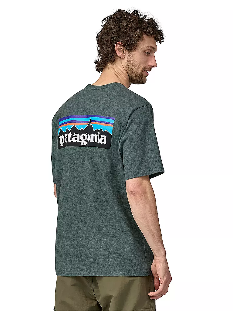 PATAGONIA | T-Shirt M'S P-6 LOGO RESPONSIBILI-TEE | hellgrün