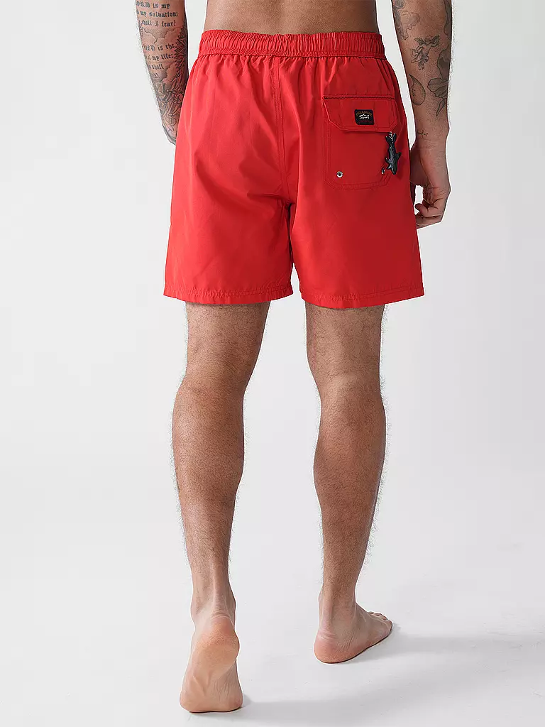 PAUL & SHARK | Badeshorts  | rot