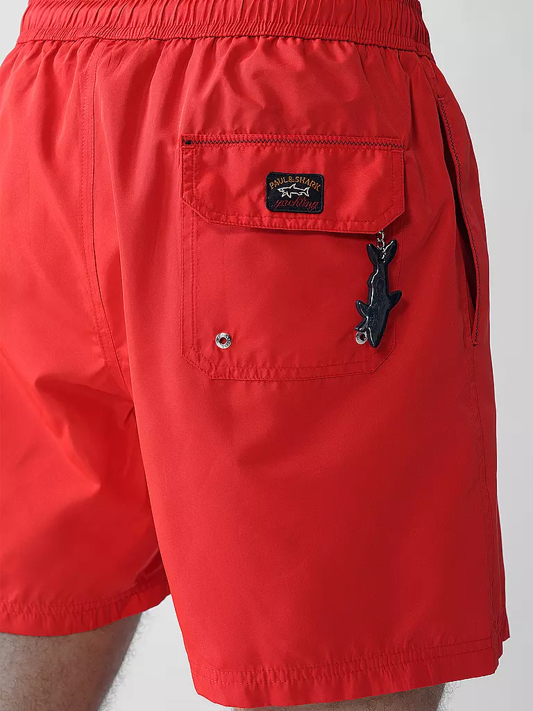 PAUL & SHARK | Badeshorts  | rot