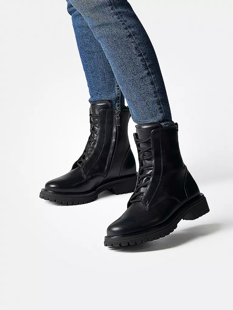 PAUL GREEN | Schnürboots  | schwarz