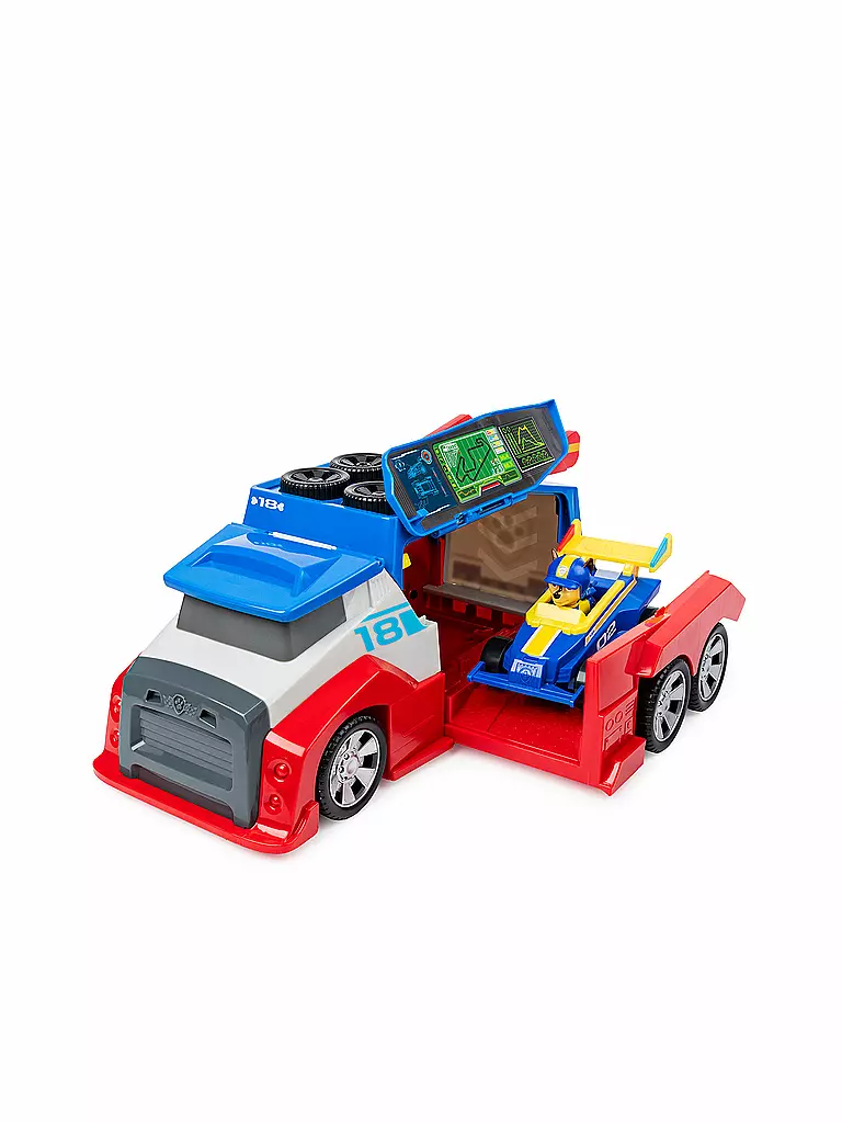 PAW PATROL | PAW Patrol Ready, Race, Rescue Mobile Pit Stop Team-Fahrzeug inkl. Chase Figur & Fahrzeug | keine Farbe