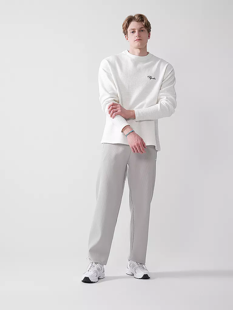 PEGADOR | Jogginghose TROY PLISSEE | grau