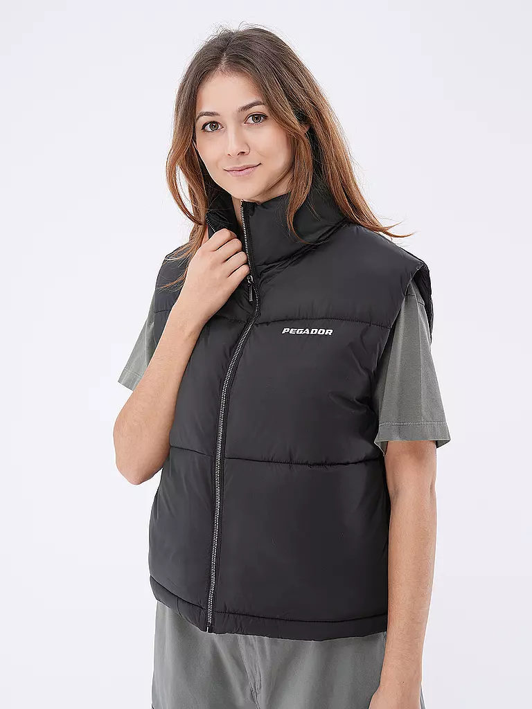 PEGADOR | Steppgilet ANGEL  | schwarz