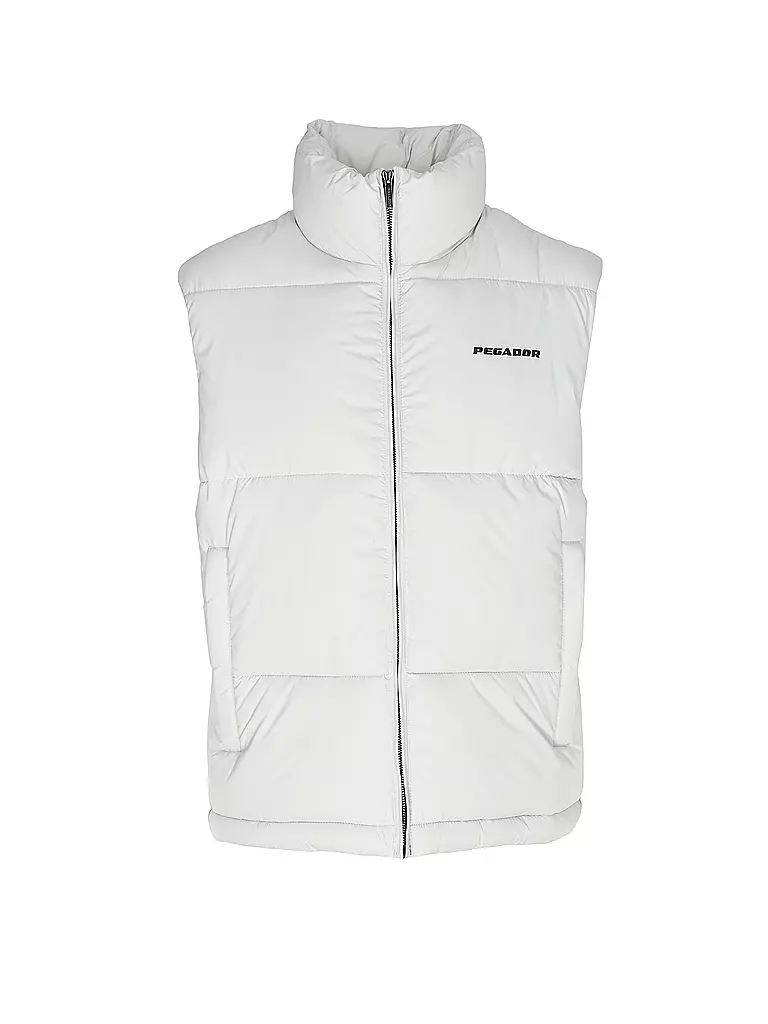 PEGADOR | Steppgilet LANDIN  | hellgrau