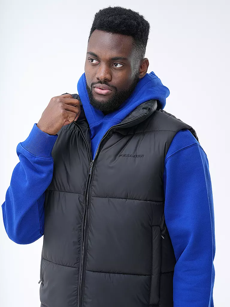 PEGADOR | Steppgilet LANDIN  | schwarz