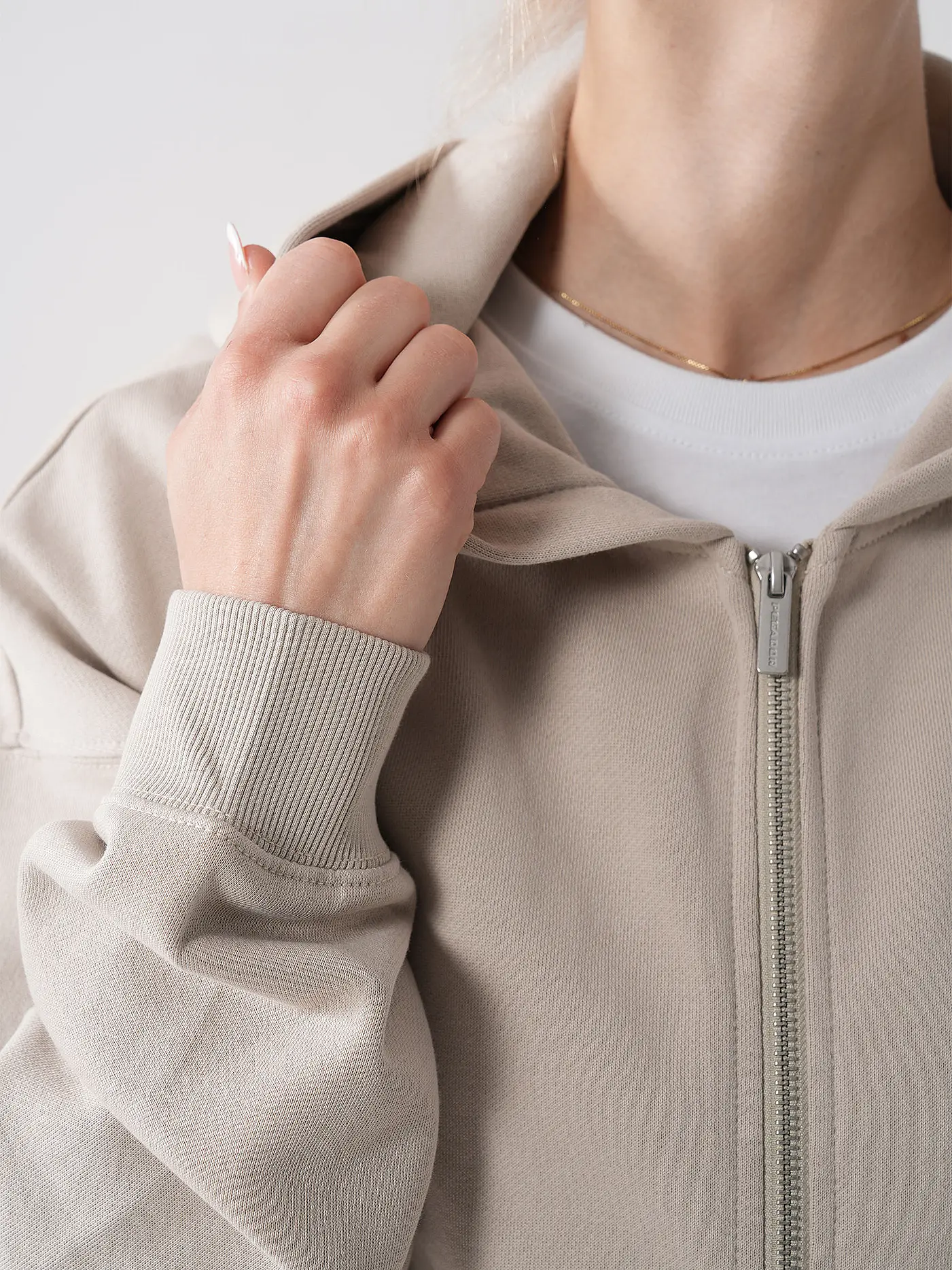 PEGADOR | Sweatjacke CLARITA  | hellgrau