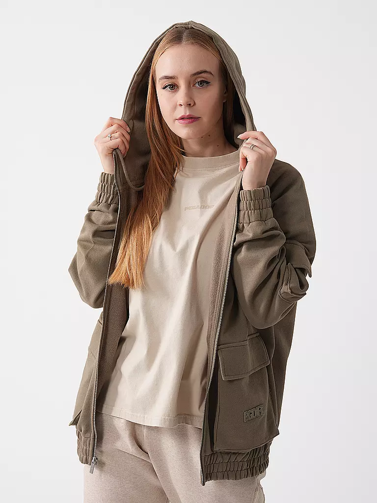 PEGADOR | Sweatjacke NONA | hellbraun