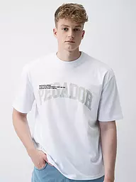 PEGADOR | T-Shirt Oversized Fit GILFORD | weiss