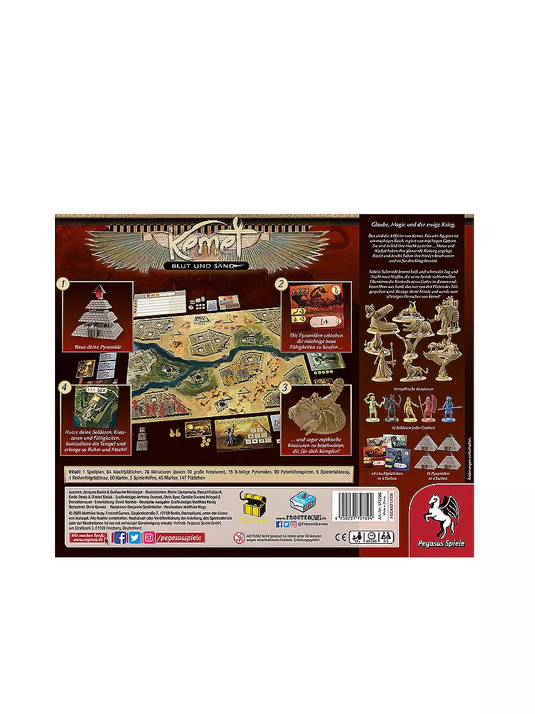 PEGASUS | Brettspiel - Kemet - Blut und Sand (Frosted Games) | keine Farbe