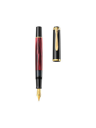PELIKAN | Füllhalter M200 Rot Mamoriert Medium mit Etui 