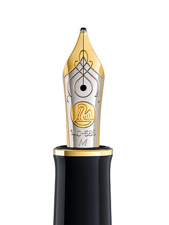 PELIKAN | Füllhalter M600 Schwarz-Grün Medium mit Etui 