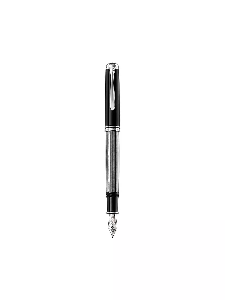 PELIKAN | Souverän Stresemann Kolbenfüllhalter M805 M (Anthrazit) | grau