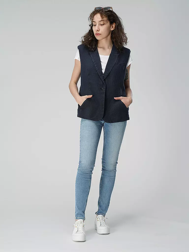 PENN&INK | Leinengilet  | schwarz