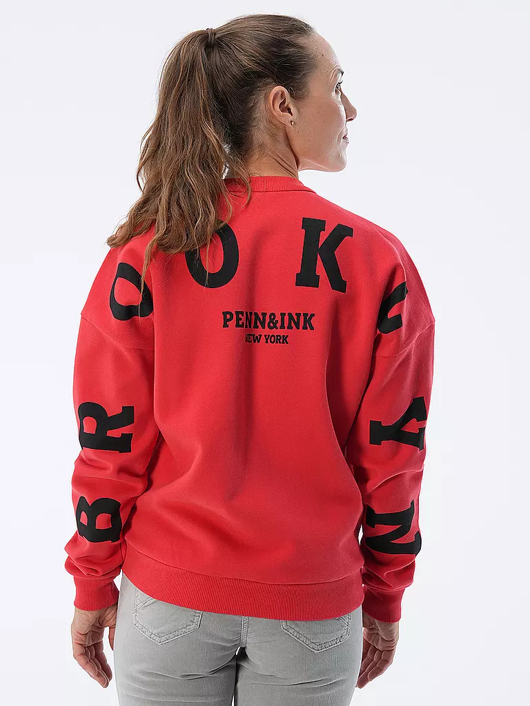 PENN&INK | Sweatjacke | rot