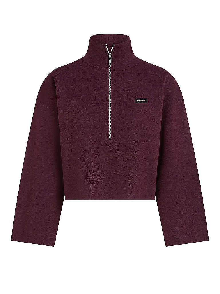 PENN&INK Troyer Pullover dunkelrot | S