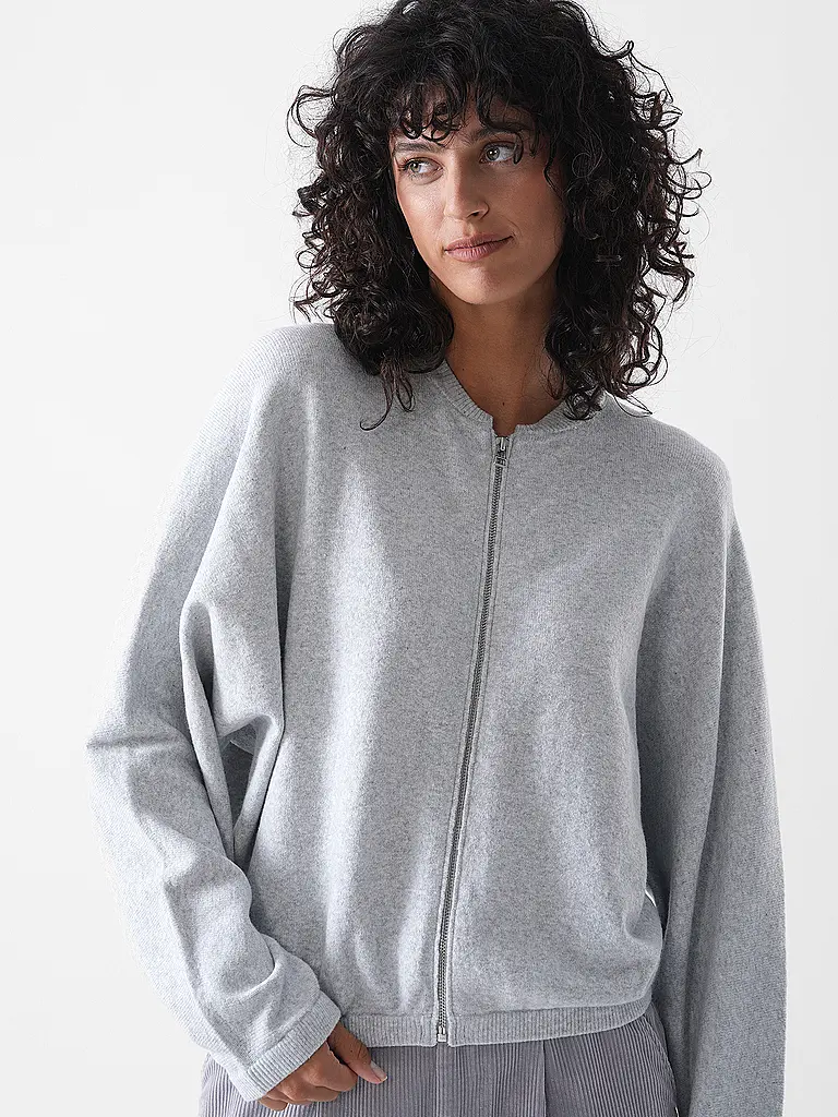 PENN&INK | Strickjacke | hellgrau