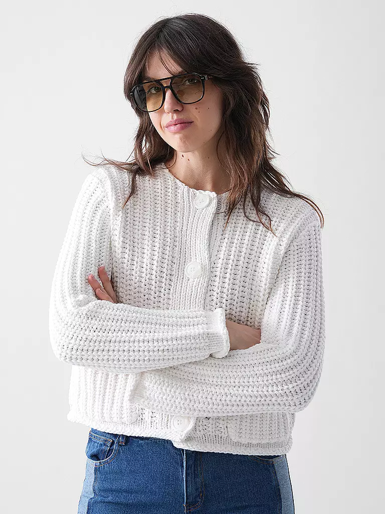 PENN&INK | Strickjacke | weiss
