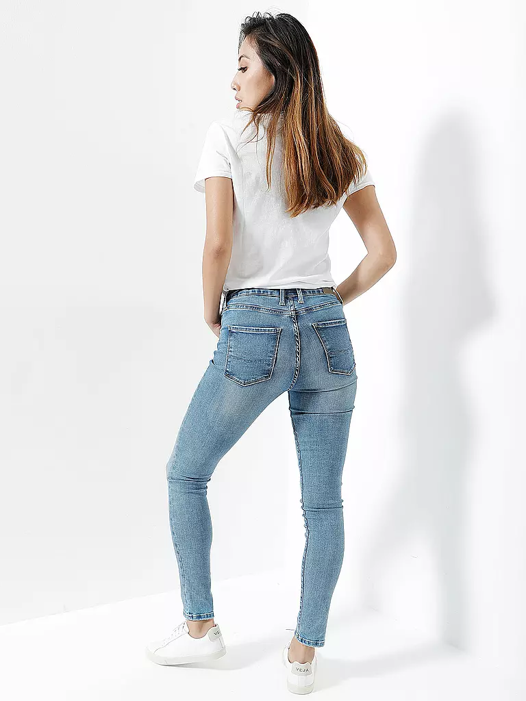 PEPE JEANS | Highwaist Jeans Skinny Fit " Regent"  | blau