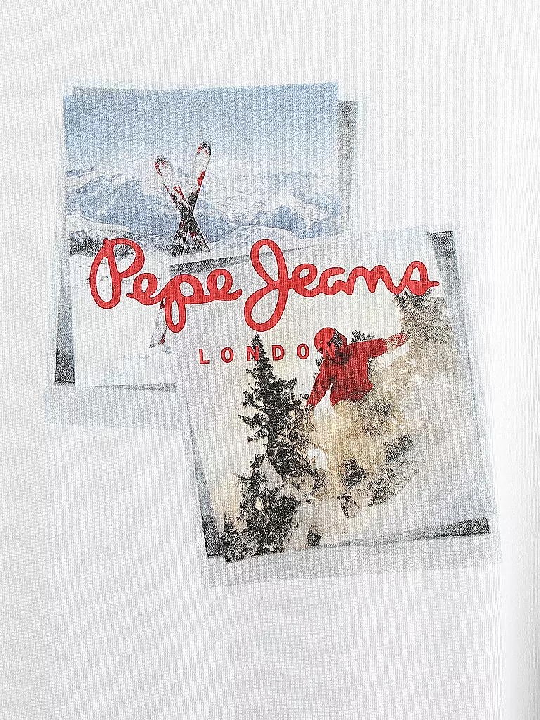PEPE JEANS | T-Shirt "Snow David" | weiß