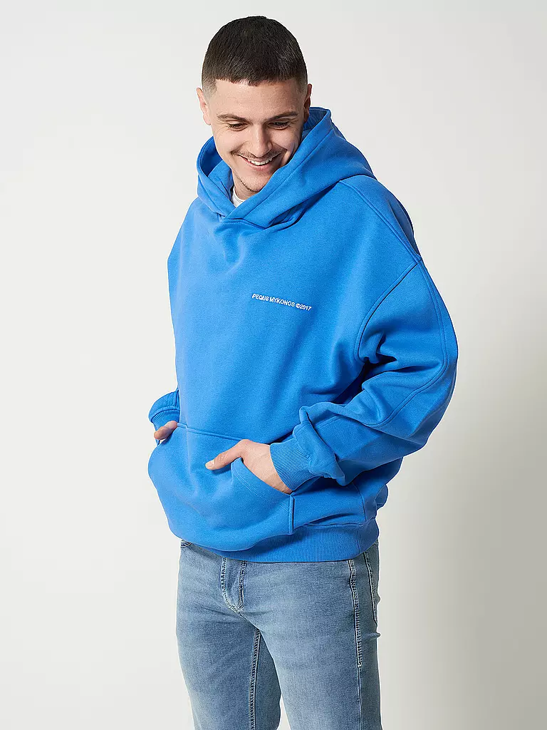 PEQUS | Kapuzensweater - Hoodie | blau